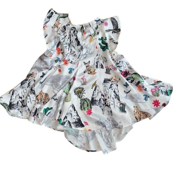 KOCH The Erica Top Satin Rare Print Blouse - Size Small - Picture 4 of 6